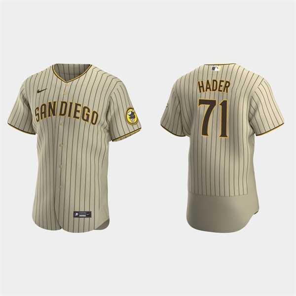 Men's San Diego Padres #71 Josh Hader Tan Brown Alternate FlexBase Player Jersey Dzhi,We sell and wholesale Men's San Diego Padres #71 Josh Hader Tan Brown Alternate FlexBase Player Jersey Dzhi on line form chian!